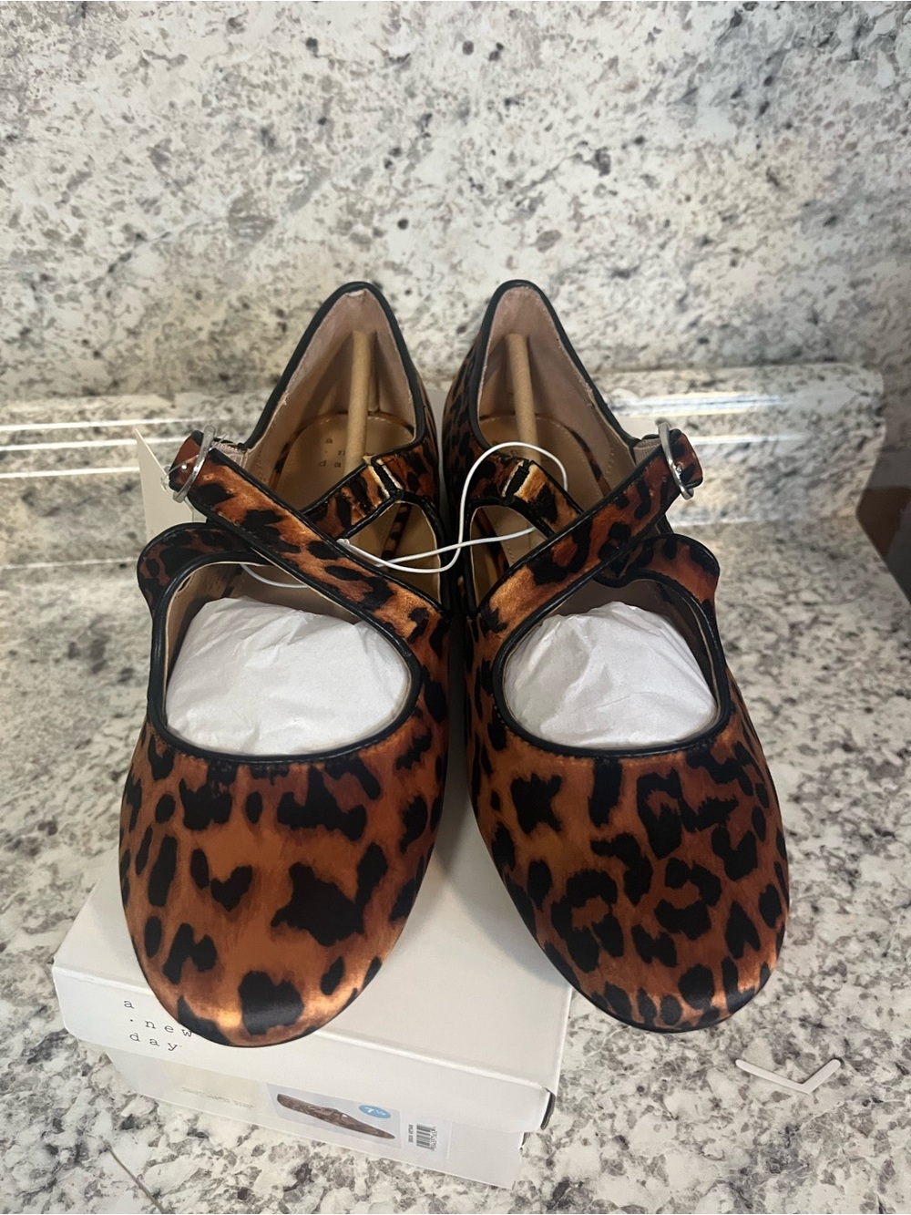 a new day Leopard Print Mary Jane Flats - Brown & Black - Picture 4 of 4